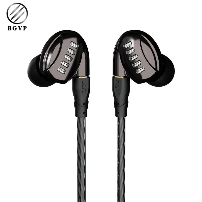 

Original BGVP Hybrid In Ear Earphone Earbuds Customized 8 Driver Unit Earphone with Mic Plus One Extra Silver Plated Cable