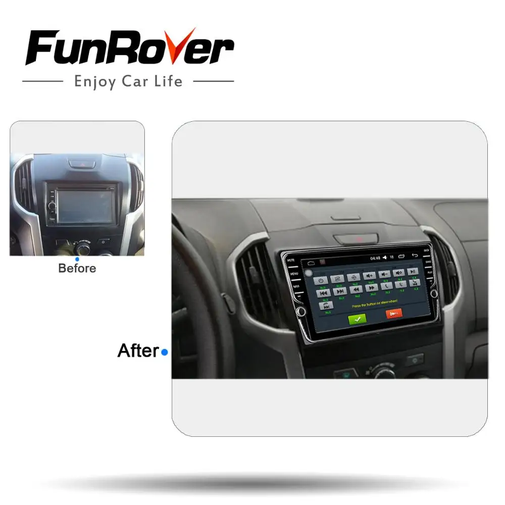 Cheap Funrover IPS 2 din Car DVD Navigation multimedia Player for Chevrolet Trailblazer Colorado S10 Isuzu D-max MU-X Radio stereo gps 1