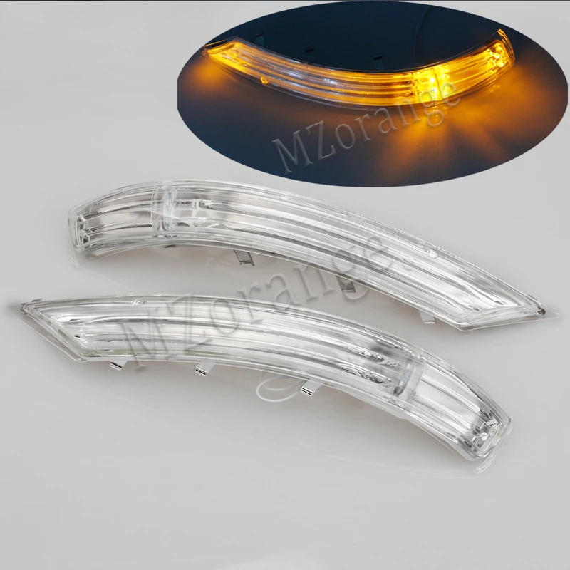 MZORANGE Rear view mirror LED turn signal for VW Touareg 2008 2009 2010 Door Turn Signal left 7L6 949 101 C right 7L6 949 102 C for volkswagen vw passat b6 3c2 2005 2010 led car styling side mirror with indicator turn signals lights 1k0 949 101 102