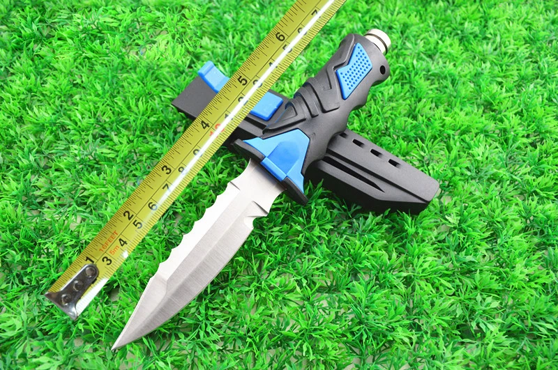 Durable Diving knife Straight Knife Fixed Blade Knife Steel 440C Tip