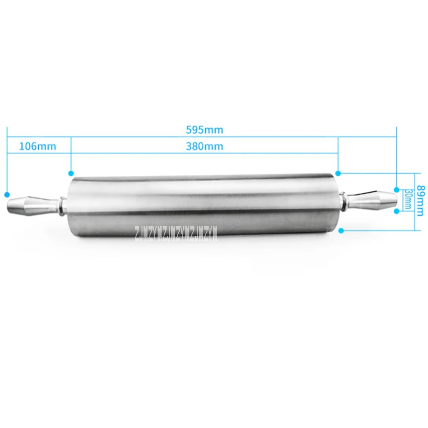 RPA-3515 Высококачественная скалка для лапши, кухонный инструмент для приготовления пищи, Скалка для коммерческого ресторана, металлическая Скалка(595 мм* 89 мм
