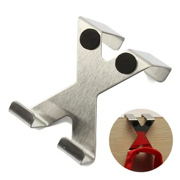 

Stainless Steel X Shape Hanger Cabinet Draw Over Door Hook Home Clothes Perfect Hanging Rack S