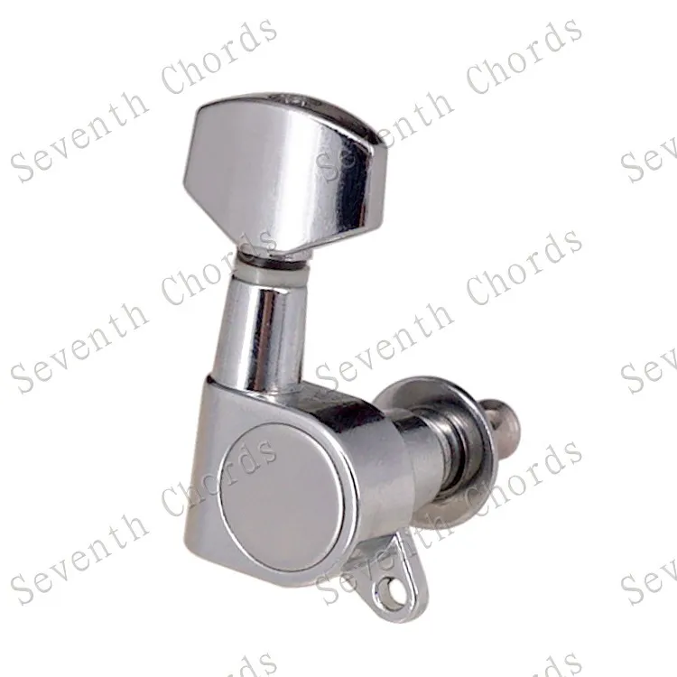 Набор 6 шт. Sealed-gear Guitar Tuning Pegs ключи тюнеры машинные головки для гитары-хромовый и черный и золотистый выбор