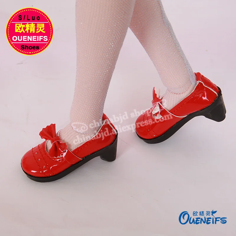 Обувь для куклы BJD 1 пара 7 см искусственная кожа модная мини игрушка бант обувь на