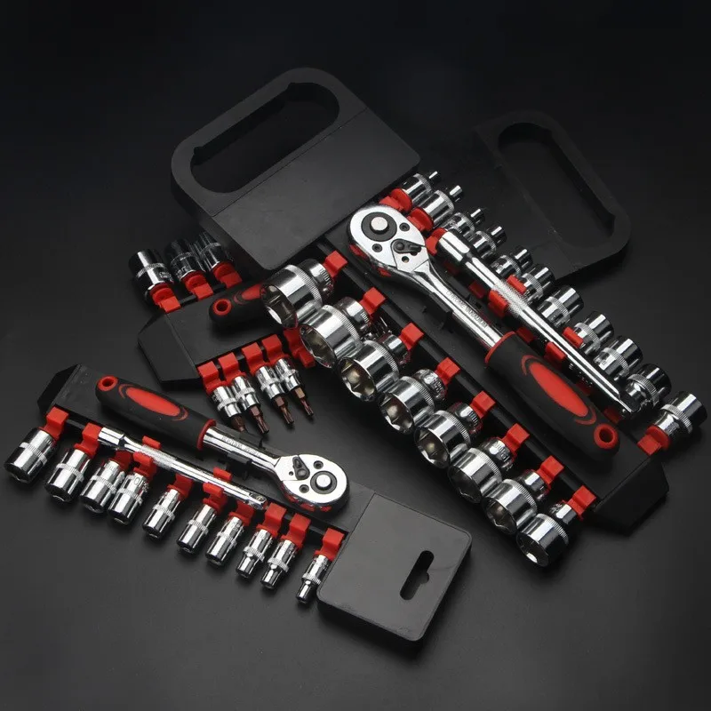 

CR-V Ratchet Wrench 1/2 3/8 1/4 Non-slip Wrench Socket Sets Professional Repair Hand Tool Car Bycicle Tools
