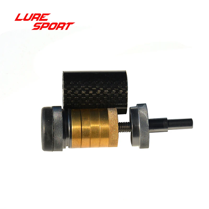 LureSport медная наконечник стержня тканая углеродная трубка резиновая алюминиевая