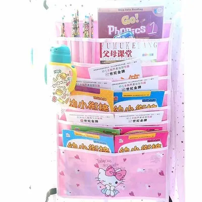 1 Pcs Cartoon Melody Girl Non-woven Fabric Wall Hanging Storage Bags Organizer