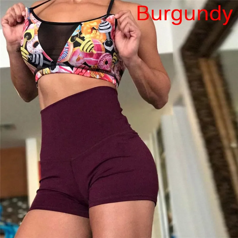 

Ladies Yoga Sport Running Gym Workout Legging Fitness Shorts Women Shorts Sexy Push Up High Waist Sport Shorts
