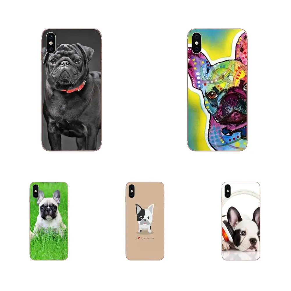 For Xiaomi Mi3 Mi4 Mi4C Mi4i Mi5 Mi 5S 5X 6 6X A1 Max Mix 2 Note 3 4 Soft Pattern Phone Cartoon Cute Love French Bulldog | Мобильные