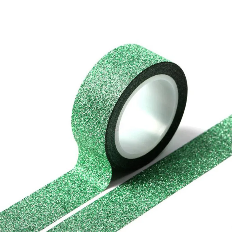 5 шт. 5 м художественная гимнастика украшение голографическая Блестящая лента кольцо палка пластиковые аксессуары оборудование для гимнастики - Цвет: Green