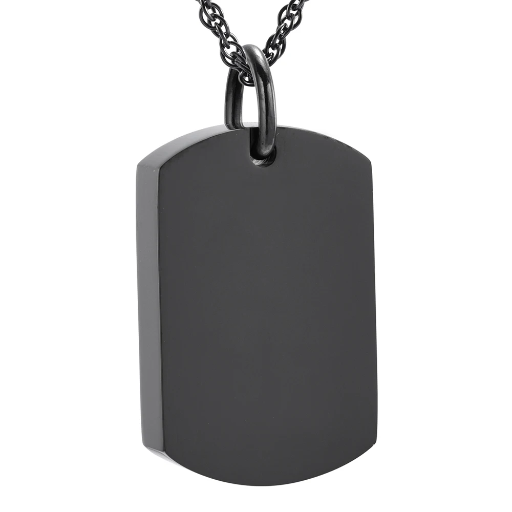 Dog Tag Urn Pendant Stainless Steel Memorial Jewelry for Animal Pet Ash