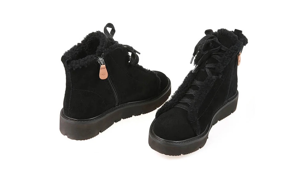 Новые женские ботинки; женские зимние ботинки; теплая и удобная Легкая женская обувь; женская хлопковая обувь; кожаная обувь из овечьей кожи