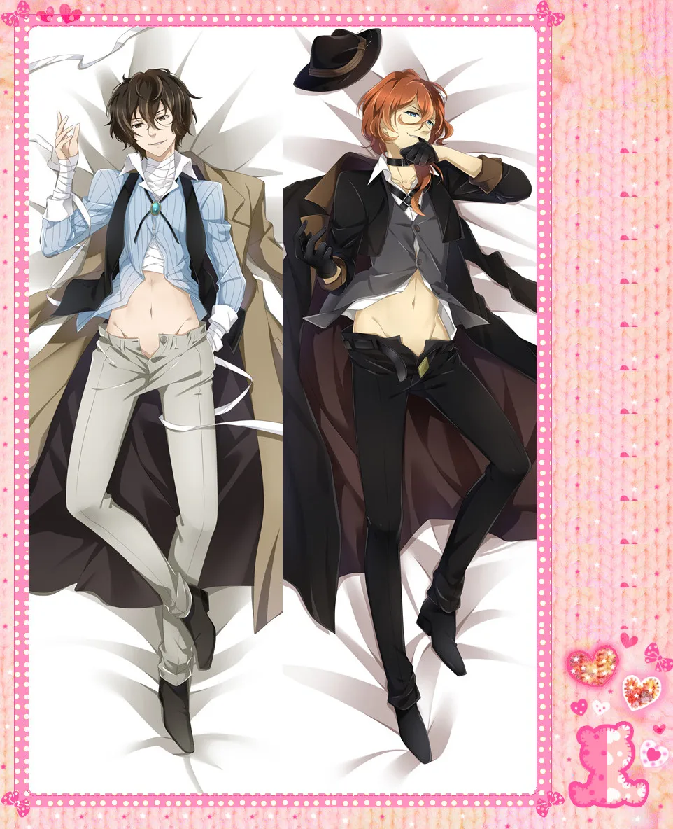 Аниме мультфильм bungou бродячих Товары для собак Двусторонняя Поддержи обнимая Наволочки Подушки Детские крышка Подушки Детские случае