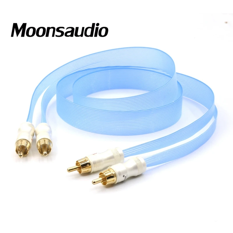 

Free shipping pieces Nordost Blue heaven 5N OCC silver plated RCA interconnect cable for audio AMP CD connector