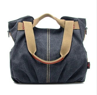 Горячие дизайнерские сумки высокого качества женская сумка через плечо известного бренда женская Холщовая Сумка SH01 - Цвет: Черный