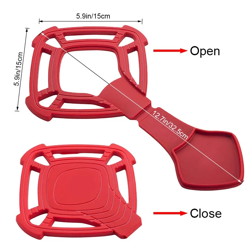 1 шт. силиконовая изоляция Подставка под горячее с подставка для ложек Посуда Подставка под горячее коврик для столовых приборов качества разборный многофункциональный бытовой