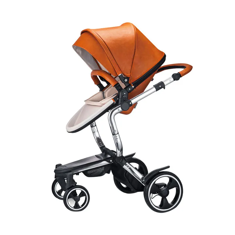 

Foofoo 2 in 1 Baby Stroller Manufacture High View PU Leather Folding Pram