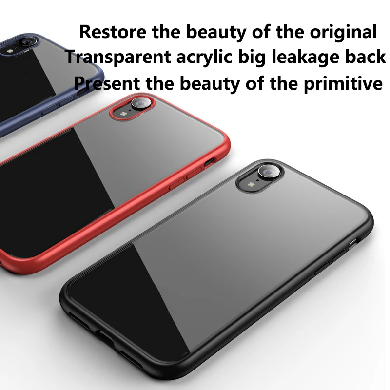 

1Pcs Luxury Mobile Phone Cases for iPhone XS/XR/XSM Transparent Drop Protection Case