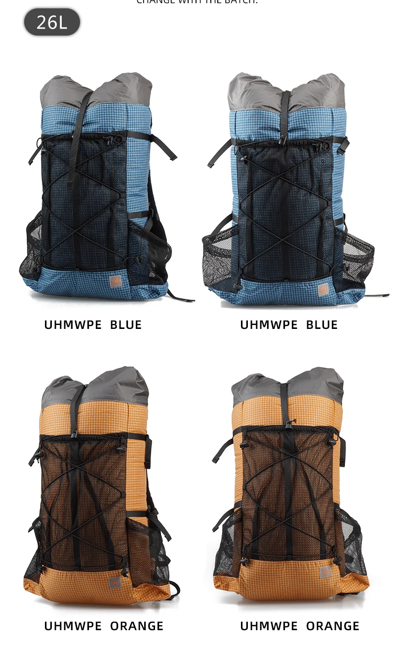 3F UL gear 26L/38L рюкзак Сверхлегкий походный рюкзак UHMWPE легкий прочный активный отдых, путешествия, скалолазание 3 цвета