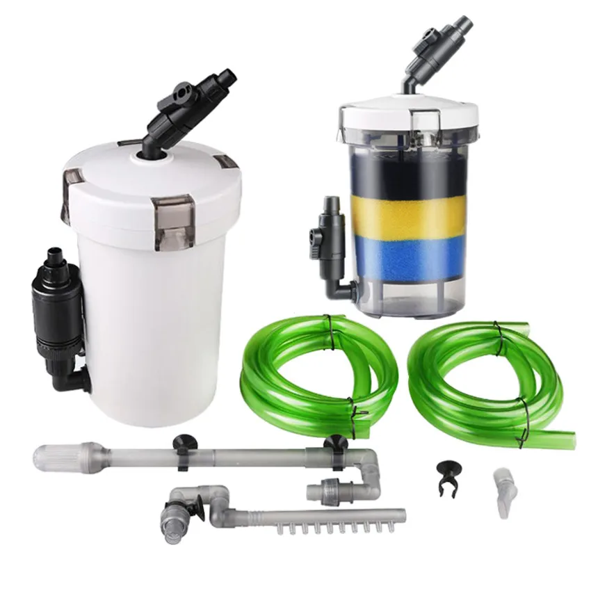 

220-240V Sunsun Mini External Aquarium Filter Canister Fish Marine Tank Pre Filter Cylinder Sponge Filter Aquairum Accessories