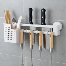 Многофункциональный держатель ножей из нержавеющей стали, перфорация, кухонные инструменты, палочки для хранения столовой посуды, отделочная стойка mx12251046