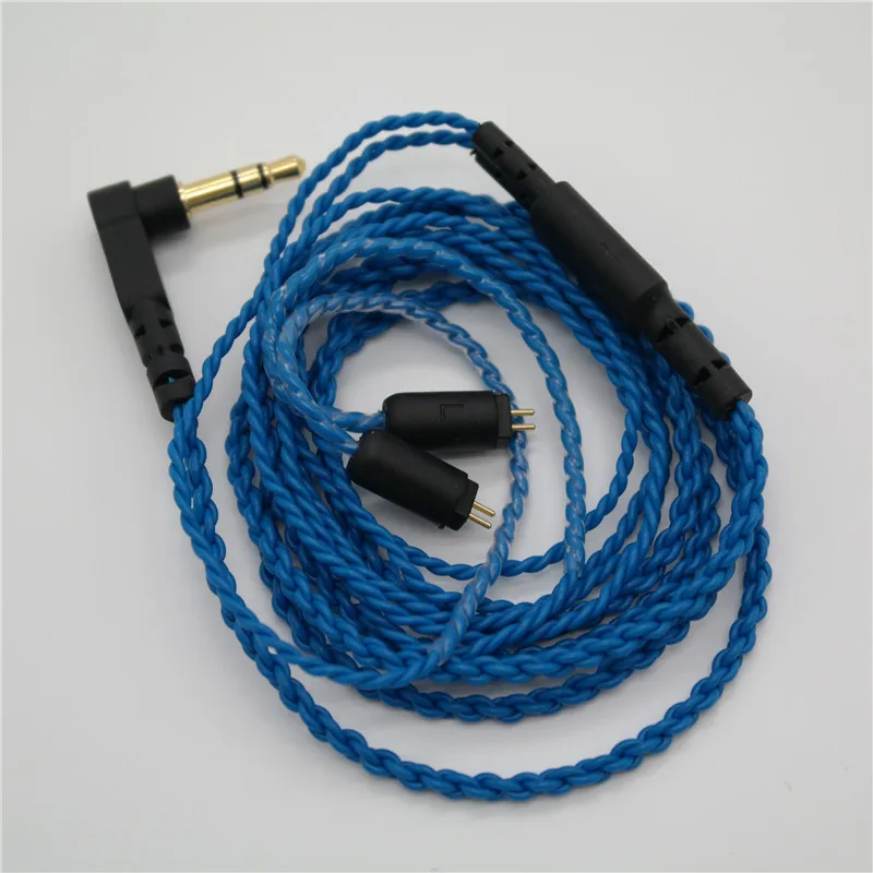 DIY custom headphone wire pluggable line TF10 0 75MM pin 2pcs