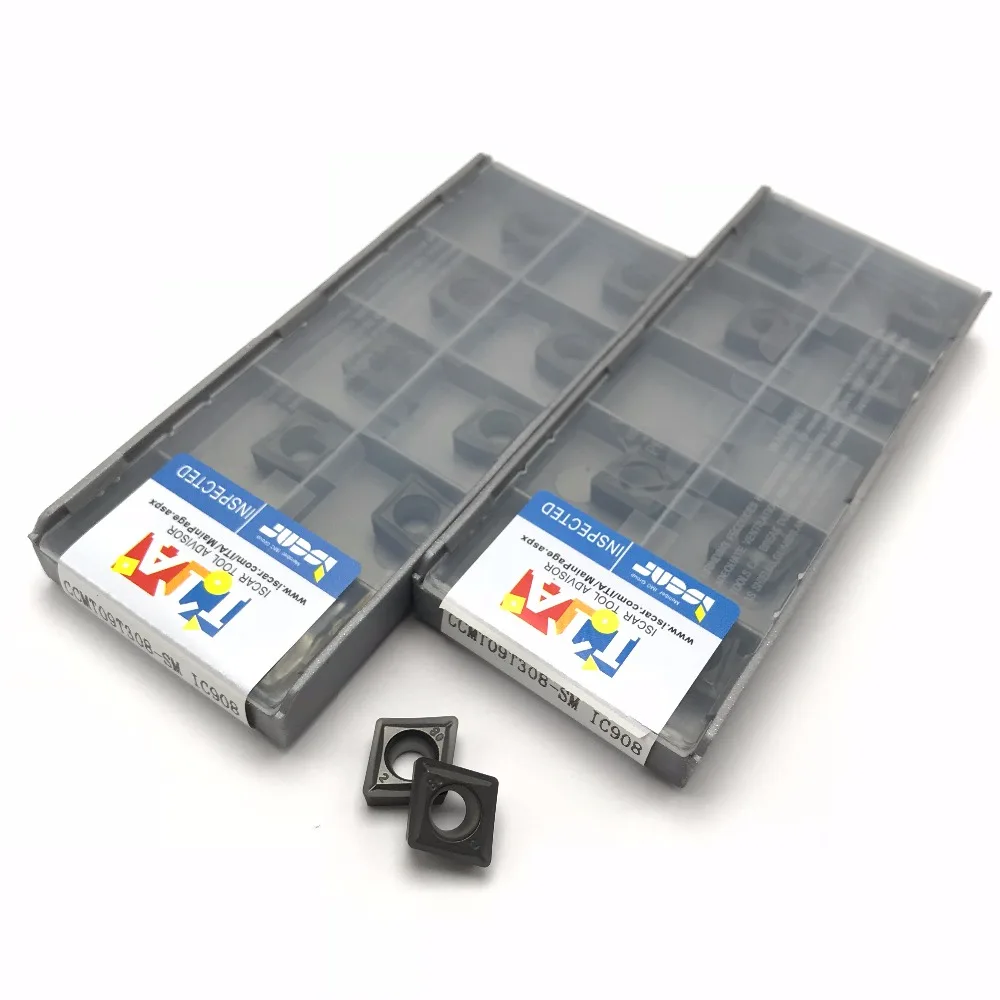 

10PCS CCMT09T308 SM IC907 / IC908 External Turning Tools CCMT 09T308 Carbide insert Lathe cutter Tool Tokarnyy turning insert