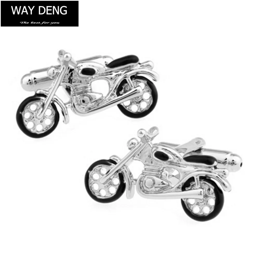 

Way Deng - Fashion Men Silver Plated Cufflinks Motorcycle Design Tuxedo Shirt Cuff Links Buttons Wedding Jewelry Gift - YC069
