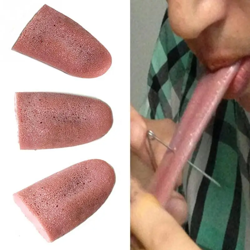 

2019 Realistic Tongue Prop Gross Jokes Prank Prop Magic Tricks Prop Halloween Horrific Prop