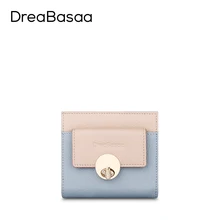 Women Wallets Genuine Leather Ladies Mini Wallet With Coin Pocket Card Holder Short Wallet Luxury Brand Female Purse
