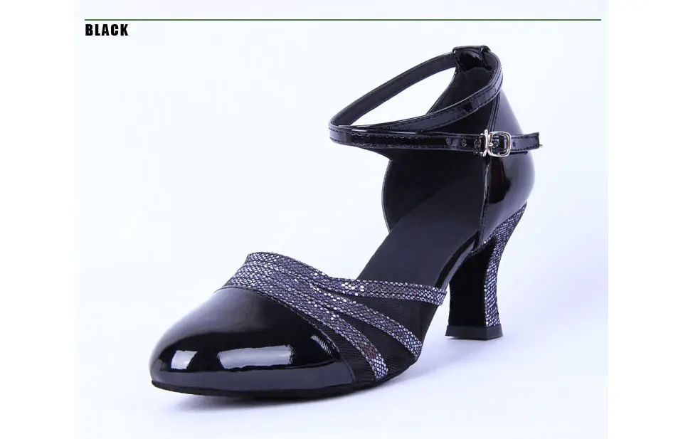 Женская обувь для латинских танцев; женская Обувь для бальных танцев, танго, сальсы; обувь для занятий танцами на мягкой подошве; цвет черный, серебристый, золотистый; Каблук 6 см