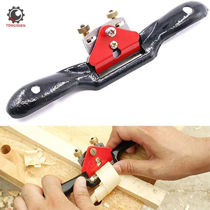

10'' Adjustable SpokeShave with Flat Base Metal Blade Wood Working Hand Tool Perfect for Wood Craft Wood Craver Wood Working