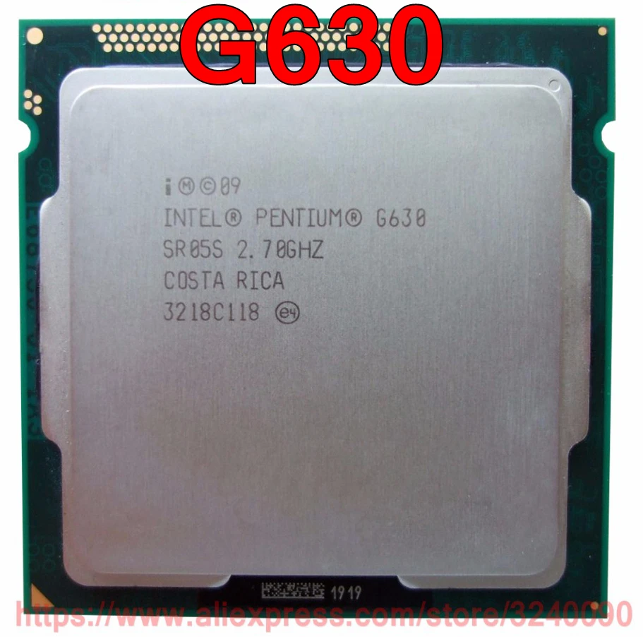 

Original Intel CPU PENTIUM G630 SR05S Processor 2.70GHz 3M Dual-Core Socket 1155 free shipping speedy ship out