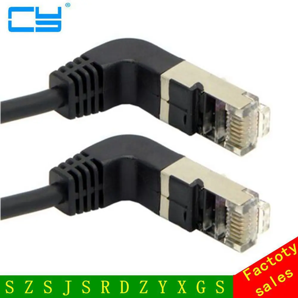 90 Degree Up Angled 8P8C FTP STP UTP Cat 5e Lan Network Patch