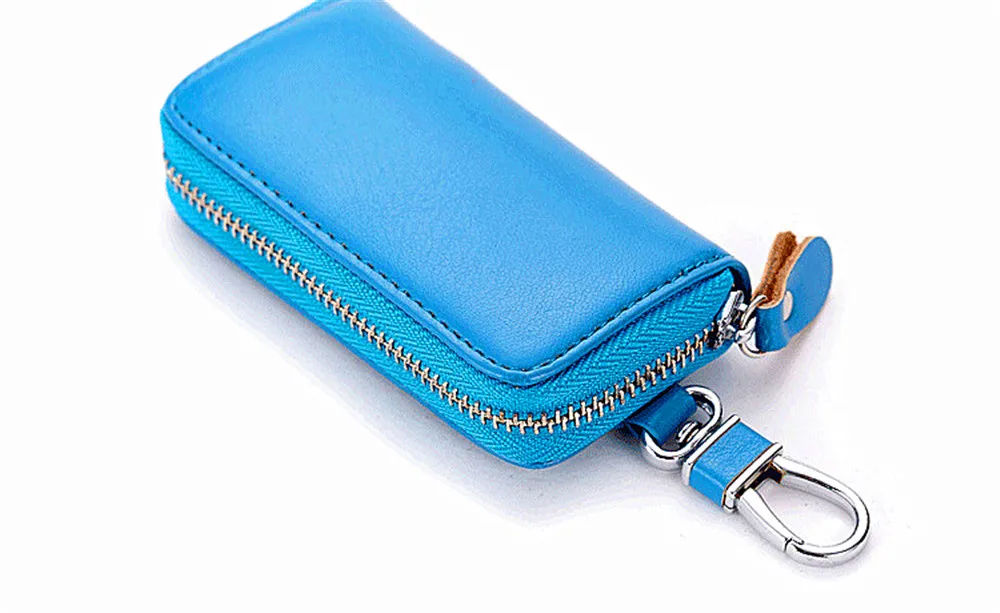 BISI GORO Luxury Key Holder Leather Key Organizer Men&Women Car Key Bag Fashion Housekeeper Key Holder Creative Gifts