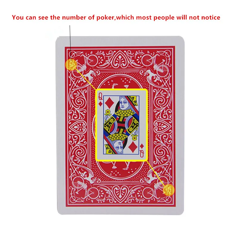 

New Secret Marked Poker Cards See Through Playing Cards Magic Toys simple but unexpected Magic Tricks