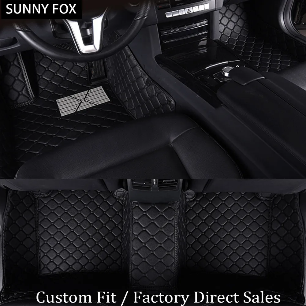 

SUNNY FOX Car floor mats for Toyota Camry Corolla RAV4 Prius Prado Sienna zelas verso 5D car-styling carpet liner