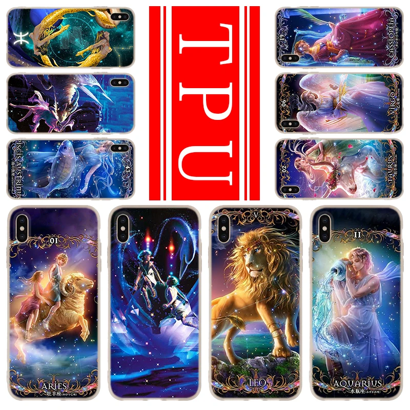 Soft TPU Case For iPhone 13 12 Mini 11 Pro XS Max XR X 8 7 6 Plus SE 2020 S Cover The zodiac | Мобильные телефоны и
