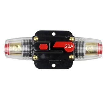 Disyuntor fusible reajustable de Audio para coche y camión, 12V, amplificador de Audio, protección contra sobrecarga, soporte de fusible 20A-100A DC, 1 Uds. 2