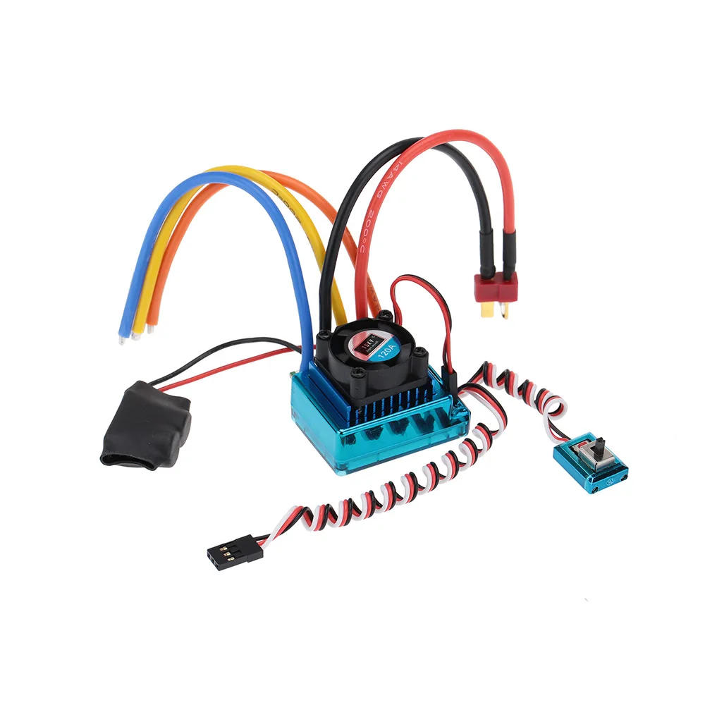 120A Бесщеточный Регулятор скорости ESC для автомобиля 1/8 1/10 1/12|esc speed controller|speed