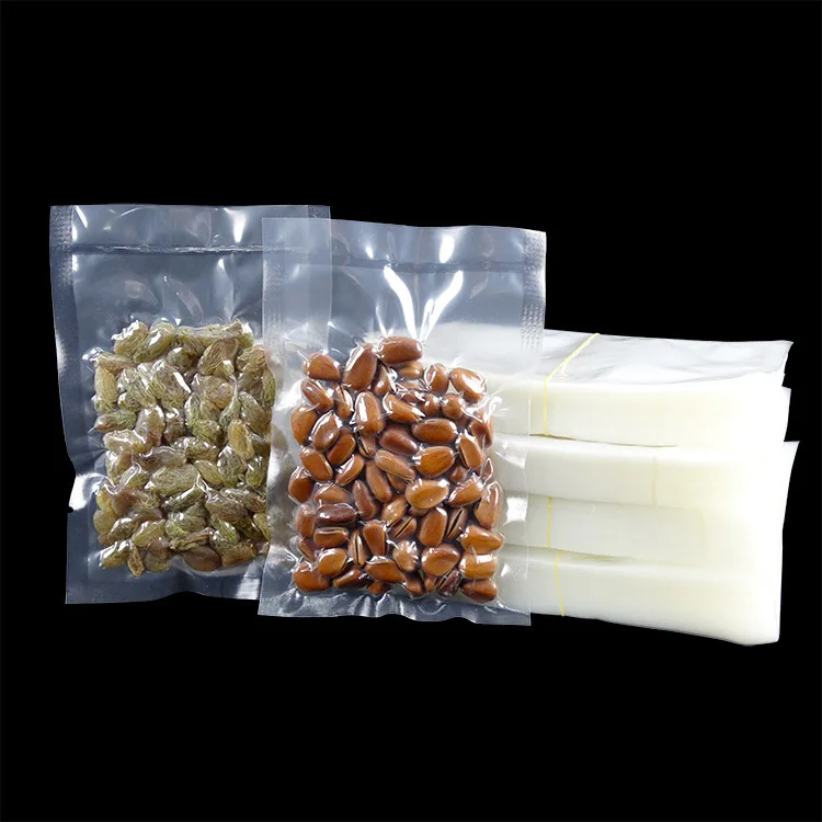 Leotrust 200 шт прозрачный вакуумный пакет с открытым верхом, пластиковый пакет для еды, мяса, рыбы, фруктов, термопакет, прозрачные пластиковые пакеты для хранения