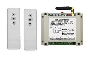 

AC 220V 250V 380V 2CH RF Wireless Remote Control Receiver+Transmitter shutters tubular motor garage door 433M/315M