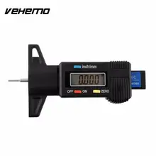 Vehemo Car Tire Digital Tire Tread Depth Tester Gauge Meter Measurer Motorcycle Trucks