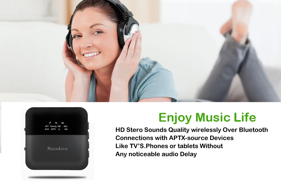 2 в 1 беспроводной Bluetooth 5,0 музыкальный аудио передатчик приемник Мини 3,5 мм aux aptX HD низкая задержка оптический авто на адаптер для ТВ