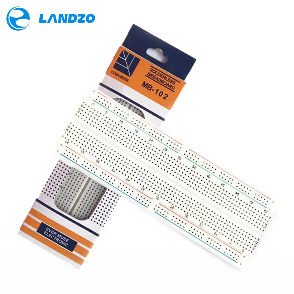 

MB102 Prototype Breadboard For DIY KIT MB-102 Protoboard PCB Board BreadBoard 16.5X5.5CM 830Holes Solderless Universal Prototype