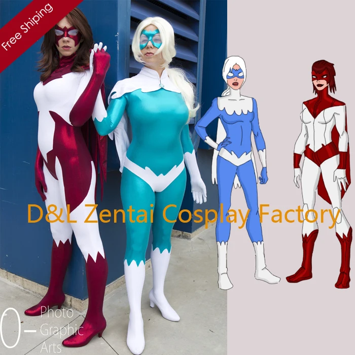 DHL DC Comics ястреб Хэнк зал и голубь спандекс женский голубь супергероя, костюм для костюмированной игры, для Хэллоуина, костюм