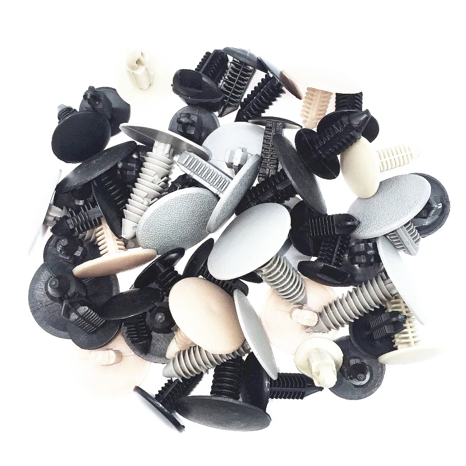 50PCS Mixed Door Bumper Fender Cover Automotive Fastener Plastic Auto