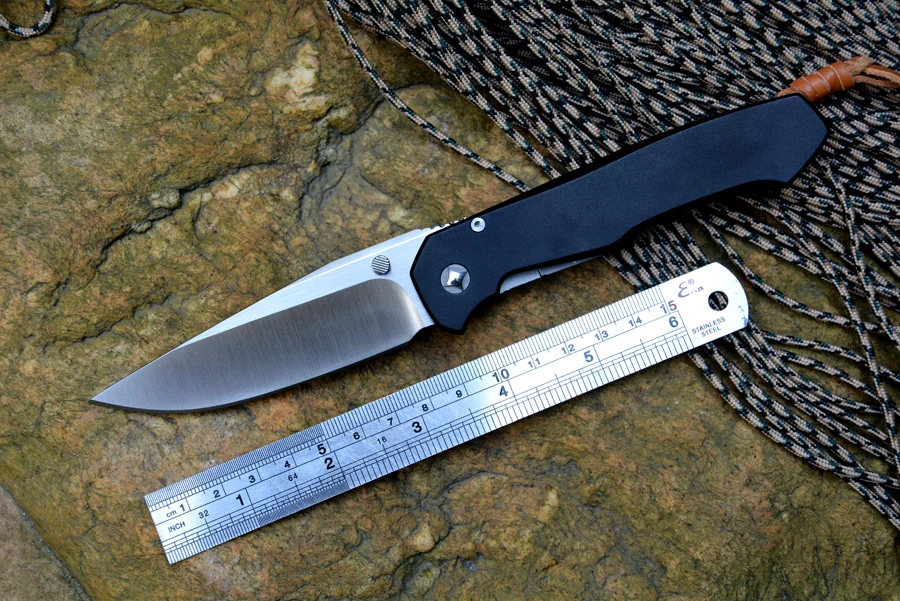 Rock Sebenza gentleman folding knife D2 blade Aluminium handle camping hunting outdoor fruit