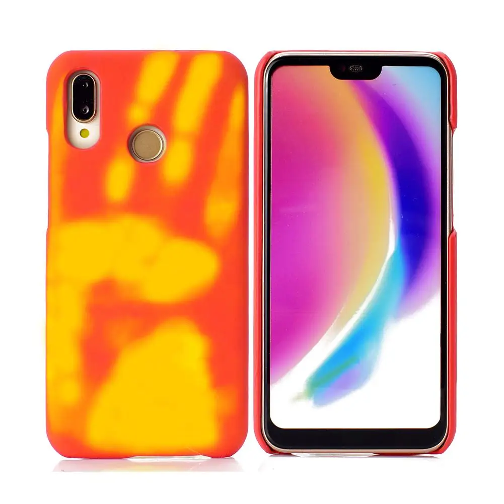 

SHZONS Thermal Induction Fluorescent Color Changing PC Back Case For Huawei P20 Lite