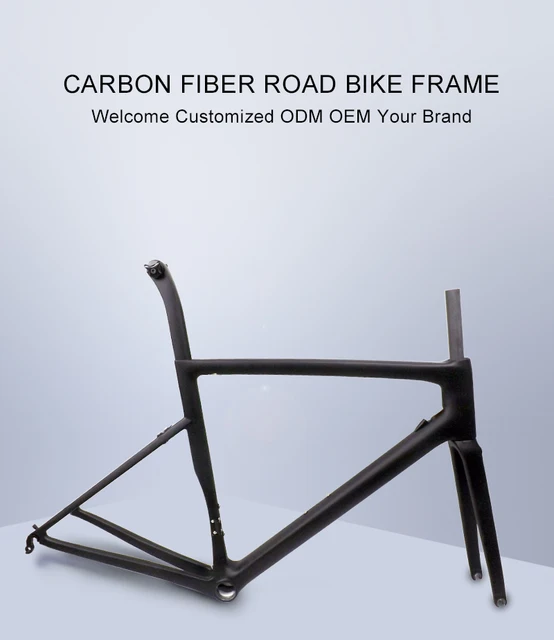 $US $620.00 2019 New ODM T1100 carbon fiber road bike frame bicycle frame size 4449525456cm with fast express f